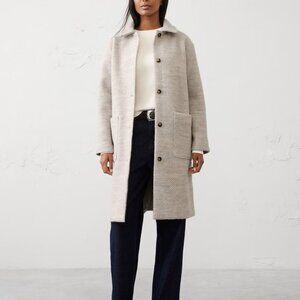 Banana Republic Factory Knit Coat XL - Oatmeal Heather